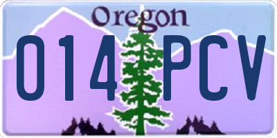 OR license plate 014PCV