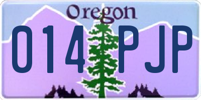 OR license plate 014PJP