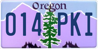 OR license plate 014PKI