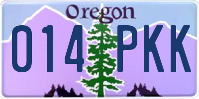 OR license plate 014PKK