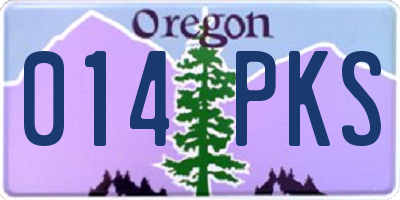 OR license plate 014PKS