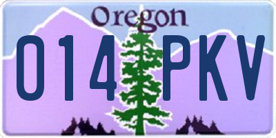OR license plate 014PKV