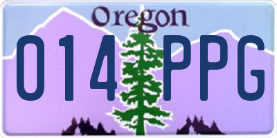 OR license plate 014PPG