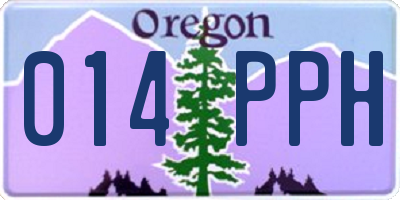 OR license plate 014PPH