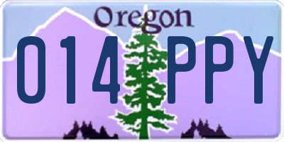 OR license plate 014PPY