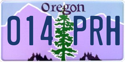 OR license plate 014PRH