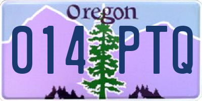OR license plate 014PTQ