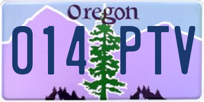 OR license plate 014PTV