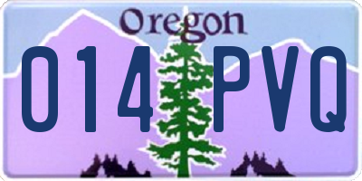 OR license plate 014PVQ