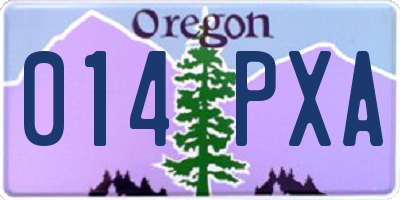 OR license plate 014PXA