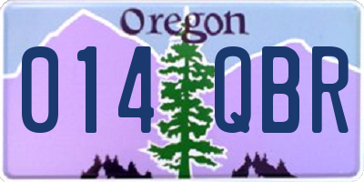 OR license plate 014QBR