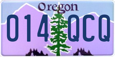 OR license plate 014QCQ