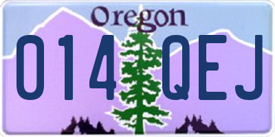 OR license plate 014QEJ