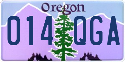 OR license plate 014QGA