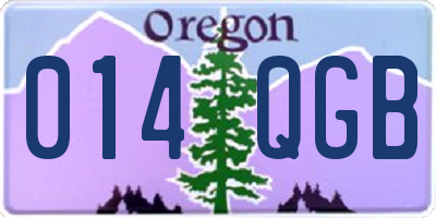 OR license plate 014QGB