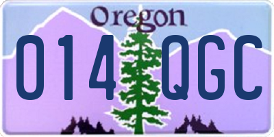 OR license plate 014QGC