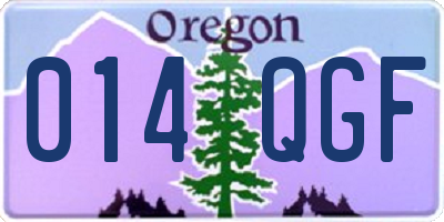 OR license plate 014QGF