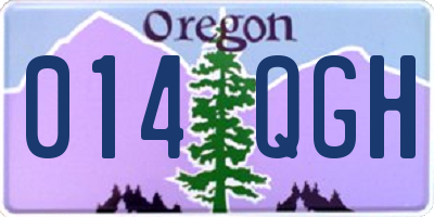 OR license plate 014QGH