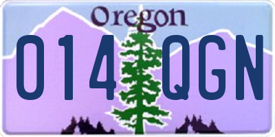 OR license plate 014QGN