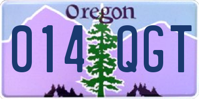OR license plate 014QGT