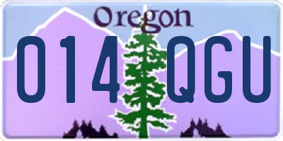 OR license plate 014QGU