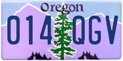 OR license plate 014QGV