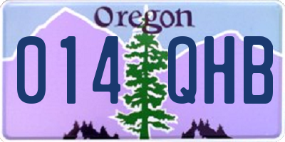 OR license plate 014QHB