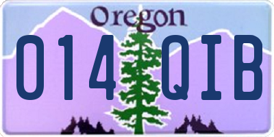 OR license plate 014QIB
