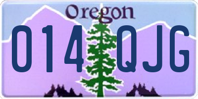 OR license plate 014QJG