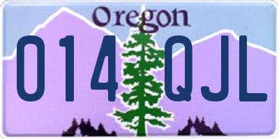 OR license plate 014QJL