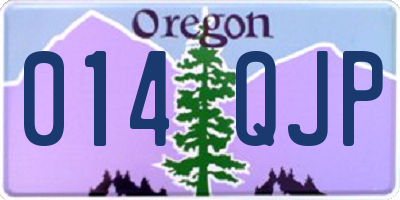 OR license plate 014QJP