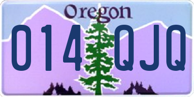 OR license plate 014QJQ
