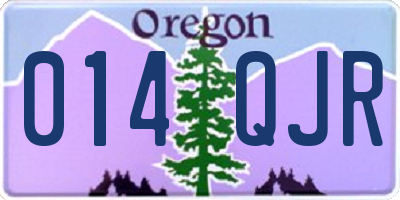OR license plate 014QJR