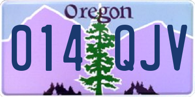 OR license plate 014QJV