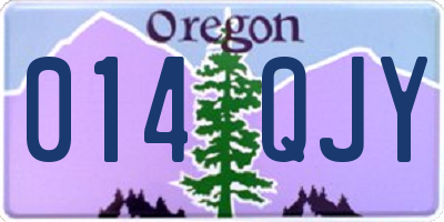 OR license plate 014QJY
