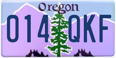 OR license plate 014QKF