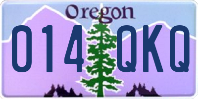 OR license plate 014QKQ