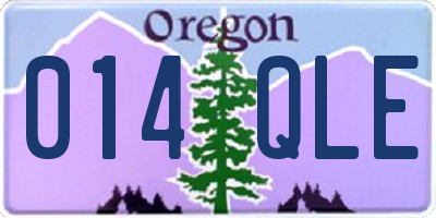 OR license plate 014QLE