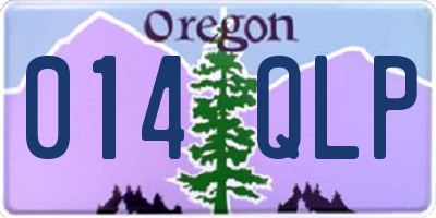 OR license plate 014QLP