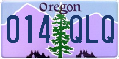 OR license plate 014QLQ