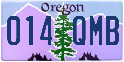 OR license plate 014QMB