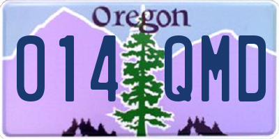 OR license plate 014QMD