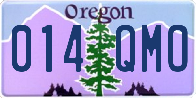 OR license plate 014QMO