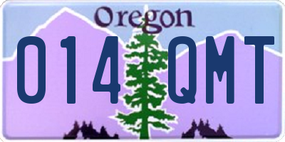 OR license plate 014QMT