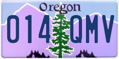 OR license plate 014QMV