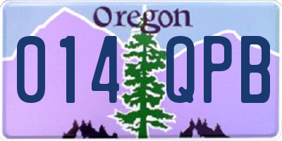 OR license plate 014QPB