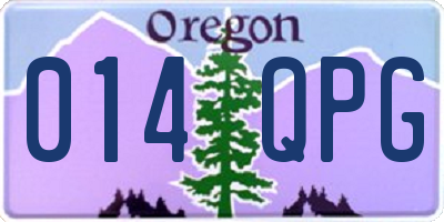 OR license plate 014QPG