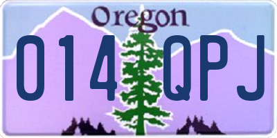 OR license plate 014QPJ