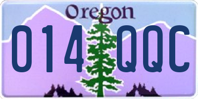OR license plate 014QQC