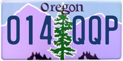 OR license plate 014QQP